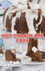 hot chocolate cake with marshmallow