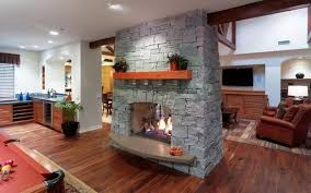 25 Two Sided Modern Fireplaces Working