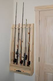 wall mounted rod and reel rack more