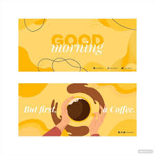 free good morning banner vector