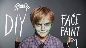 diy face paint zombie makeup for