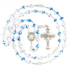 Swarovski Crystal Rosary With Baroque