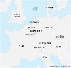 Detailed political and relief map of europe. Luxembourg History Geography Britannica