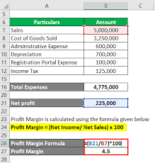 Profit Margin Formula Calculator