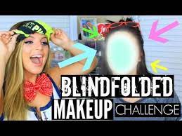 blindfolded makeup challenge you