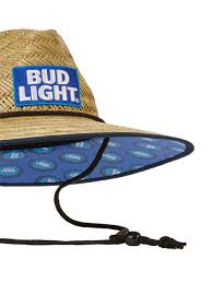 Bud Light Bud Light 48342 Bud Light Straw Life Guard Hat Walmart Com Walmart Com