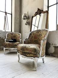 antique louis xv style lounge chairs