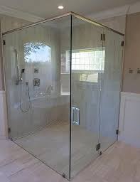 No Threshold Glass Shower