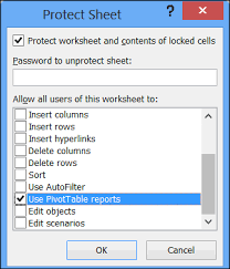 refresh pivot table on protected sheet