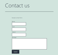 create a contact form in wordpress