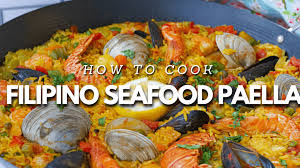 pinoy style seafood paella recipe