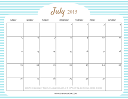 Printable Calendar For July 2015 Printable Calendar Birthday Cards
