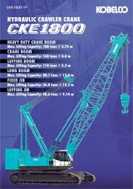 Cke1800 1f Kobelco Cranes Pdf Catalogs Technical