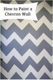 How To Paint A Chevron Wall Run To