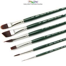 silver brush ruby satin acrylic brushes