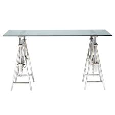Choose from contactless same day delivery, drive up and more. Glass And Chrome Metal Desk W 150cm Helsinki Maisons Du Monde