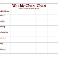 Daily Chore Chart Printable Ibov Jonathandedecker Within