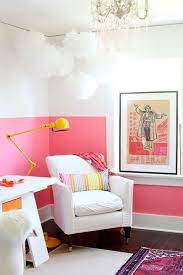 half painted walls pink walls