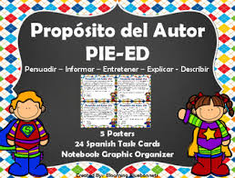 Authors Purpose Spanish Worksheets Teaching Resources Tpt