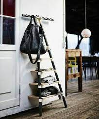 5 Tier Wooden Wall Ikea Leaning Ladder
