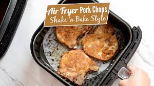 air fryer shake n bake pork chops