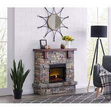 bold flame 40 inch faux stone electric
