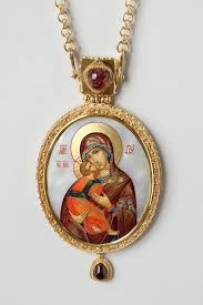 Икона, носимая архиереями на груди. Panagiya Kupit V Cerkovnoj Lavke Danilova Monastyrya
