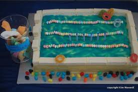 recipes swimming pool birthday cake