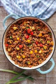 one pan ground beef and rice