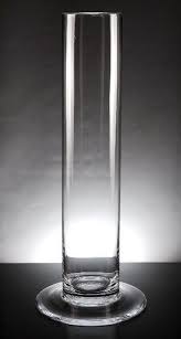 Cityscape Vase 4 X 20 Clear Glass