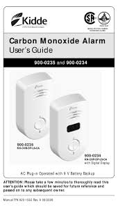 This ensures that, should there be an electric power outage, the presence of dangerous gas levels may still be detected. Kidde 900 0235 User Manual Pdf Download Manualslib