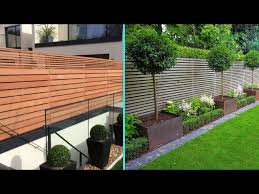 modern garden boundary fence designs