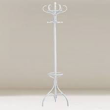Contemporary Coat Stand In White Wooden