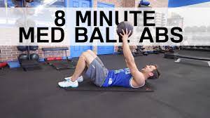 8 minute med ball six pack ab workout