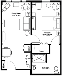 isted living apartment floor plan