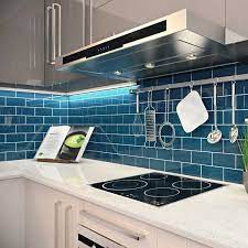 Tile a kitchen backsplash and create an instant focal point. Dark Teal 3x6 Subway Tile Overstock 10518274