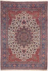 antique fine persian isfahan rug