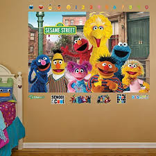 Fathead Sesame Street Group Mural Real