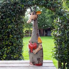 Recycled Tin Giraffe Ornament Forge