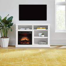 Kasper 44in White Fireplace Tv Stand