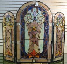 Glass Fireplace Stained Glass Art