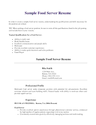    Homely Idea Server Resumes    Catering Server Resume Job Description  For Servers Restaurant Cv     snefci org