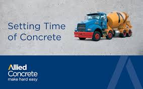 Setting Time Of Concrete Tips Tricks Allied Concrete