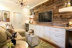 A Reclaimed Wood Accent Wall And Built