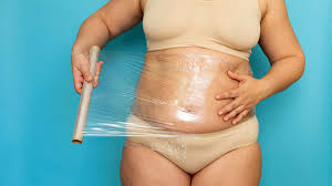saran wrap on the stomach should you