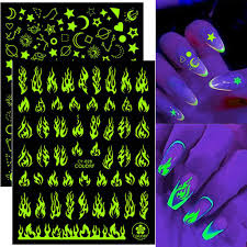 luminous nail art supplies nail decals