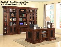 leonardo double pedestal executive desk