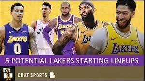I'm finished going through the 2021 rosters and editing the starting lineups and minute rotations for accuracy through the lauxx has also contributed his 2021 lakers retro classic edition jersey. Los Angeles Lakers Five Potential Starting Lineups For La In 2019 20 Youtube