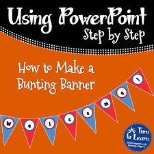 bunting banner in powerpoint