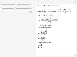solve quadratic equations with integer